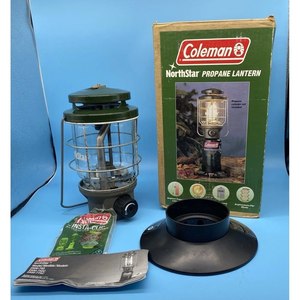 Vintage Coleman Northstar Propane Lantern 2500-750 with Original Box.  Camping